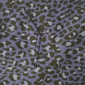 Denim&Co Blue Leopard Print Pull-on Pants/Jeans Sz 14